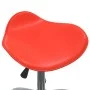 Red synthetic leather beauty salon stool by , Hairdressing chairs - Ref: Foro24-323685, Price: 55,10 €, Discount: %