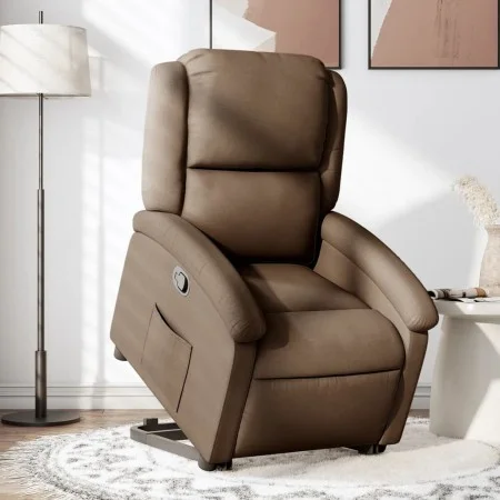 Verstellbarer Stoff-Liegesessel in Braun von , Sessel - Ref: Foro24-3204168, Preis: 285,34 €, Rabatt: %
