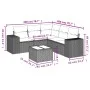 Set de sofás de jardín 6 pzas y cojines ratán sintético gris de , Conjuntos de jardín - Ref: Foro24-3222561, Precio: 431,68 €...
