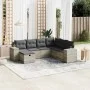 7-piece garden sofa set with light gray PE rattan cushions by , Garden sets - Ref: Foro24-3264458, Price: 493,78 €, Discount: %