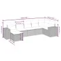 Gartensofa-Set, 7-teilig, mit Polstern, aus hellem grauem PE-Rattan. von , Gartensets - Ref: Foro24-3264458, Preis: 493,78 €,...