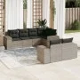 7-piece garden sofa set with light gray PE rattan cushions by , Garden sets - Ref: Foro24-3222811, Price: 556,15 €, Discount: %