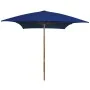 Gartenschirm mit blauem Holzmast 200x300 cm von vidaXL, Sonnenschirme - Ref: Foro24-313761, Preis: 70,42 €, Rabatt: %