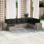 Garden sofa set 8 pieces and gray synthetic rattan cushions by , Garden sets - Ref: Foro24-3222961, Price: 562,18 €, Discount: %