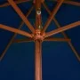 Garden umbrella with blue wooden pole 200x300 cm by vidaXL, Umbrellas - Ref: Foro24-313761, Price: 70,36 €, Discount: %