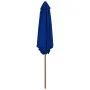 Garden umbrella with blue wooden pole 270 cm by vidaXL, Umbrellas - Ref: Foro24-313763, Price: 67,60 €, Discount: %