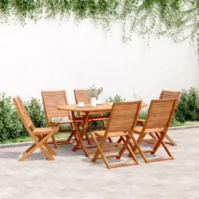 6 verstellbare Gartenstühle aus massivem Akazienholz, 51x66x95cm. von , Gartenstühle - Ref: Foro24-3214472, Preis: 327,74 €, ...