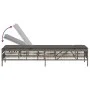 Liegestuhl mit synthetischem Rattan und grauem Kissen von , Liegen - Ref: Foro24-4002739, Preis: 143,24 €, Rabatt: %