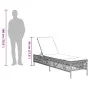 Liegestuhl mit synthetischem Rattan und grauem Kissen von , Liegen - Ref: Foro24-4002739, Preis: 143,24 €, Rabatt: %