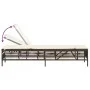 Liegestühle mit Tisch, 2 Stück, aus braunem synthetischem Rattan. von , Liegen - Ref: Foro24-4002747, Preis: 271,84 €, Rabatt: %