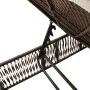 Liegestühle mit Tisch, 2 Stück, aus braunem synthetischem Rattan. von , Liegen - Ref: Foro24-4002747, Preis: 271,84 €, Rabatt: %