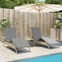 Liegestühle mit Kissen, 2 Stück, aus synthetischem Rattan in Beige. von , Liegen - Ref: Foro24-3261581, Preis: 281,68 €, Raba...