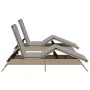 Liegestühle mit Kissen, 2 Stück, aus synthetischem Rattan in Beige. von , Liegen - Ref: Foro24-3261581, Preis: 281,68 €, Raba...