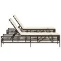 Sun loungers with cushions 2 units synthetic brown rattan by , Loungers - Ref: Foro24-3261597, Price: 278,20 €, Discount: %