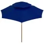 Zweistöckiger blauer Stockschirm aus Holz, 270 cm von vidaXL, Sonnenschirme - Ref: Foro24-313767, Preis: 92,37 €, Rabatt: %