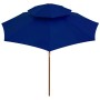 Zweistöckiger blauer Stockschirm aus Holz, 270 cm von vidaXL, Sonnenschirme - Ref: Foro24-313767, Preis: 94,13 €, Rabatt: %