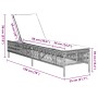 Sun loungers with cushions 2 units synthetic brown rattan by , Loungers - Ref: Foro24-3261597, Price: 283,42 €, Discount: %