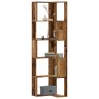 Corner shelf 5 levels aged wood 50x50x179 cm by , Bookcases and shelves - Ref: Foro24-852589, Price: 82,73 €, Discount: %