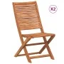 Sillas de jardín plegables 2 unidades madera maciza de acacia de , Sillas de jardín - Ref: Foro24-367696, Precio: 120,31 €, D...
