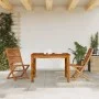 Faltbare Gartenstühle, 2 Stück Massivholz aus Akazie von , Gartenstühle - Ref: Foro24-367696, Preis: 120,24 €, Rabatt: %