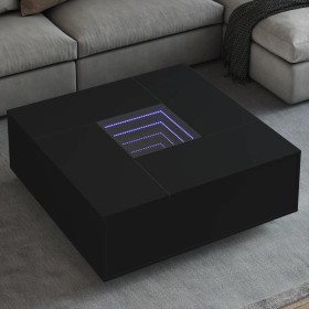 Mittelkonsole mit LED Infinity schwarz 100x100x40 cm von , Couchtisch - Ref: Foro24-3284043, Preis: 233,99 €, Rabatt: %