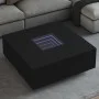 Mesa de centro con LED Infinity negra 100x100x40 cm de , Mesas de centro - Ref: Foro24-3284043, Precio: 230,11 €, Descuento: %