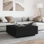 Mesa de centro con LED Infinity negra 100x100x40 cm de , Mesas de centro - Ref: Foro24-3284043, Precio: 230,11 €, Descuento: %