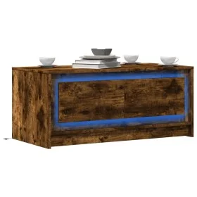 LED light coffee table made of smoked oak engineered wood by , Coffee table - Ref: Foro24-851988, Price: 91,94 €, Discount: %