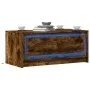 LED light coffee table made of smoked oak engineered wood by , Coffee table - Ref: Foro24-851988, Price: 91,94 €, Discount: %
