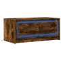 LED light coffee table made of smoked oak engineered wood by , Coffee table - Ref: Foro24-851988, Price: 93,22 €, Discount: %