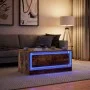 LED light coffee table made of smoked oak engineered wood by , Coffee table - Ref: Foro24-851988, Price: 91,94 €, Discount: %