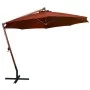 Hanging parasol with terracotta fir wood stick 3.5x2.9 m by vidaXL, Umbrellas - Ref: Foro24-313771, Price: 202,89 €, Discount: %