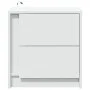 Bedside table with white engineered wood and LED lights by , Nightstands - Ref: Foro24-852047, Price: 53,25 €, Discount: %