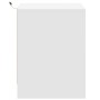 Nachttisch mit LED-Lichtern aus weißem Holzwerkstoff von , Nachttische - Ref: Foro24-852047, Preis: 53,93 €, Rabatt: %