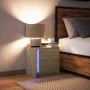 Nachttisch mit LED-Lichtern aus Eichenholz in Sonoma-Eiche-Optik. von , Nachttische - Ref: Foro24-852051, Preis: 45,33 €, Rab...