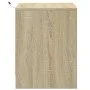 Mesita de noche con luces LED madera de ingeniería roble Sonoma de , Mesitas de noche - Ref: Foro24-852051, Precio: 45,33 €, ...