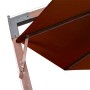 Hanging parasol with terracotta fir wood stick 3.5x2.9 m by vidaXL, Umbrellas - Ref: Foro24-313771, Price: 210,85 €, Discount: %