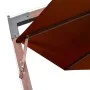 Hanging parasol with terracotta fir wood stick 3.5x2.9 m by vidaXL, Umbrellas - Ref: Foro24-313771, Price: 202,89 €, Discount: %