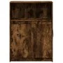 Sideboard with LED lighting, engineered smoked oak wood, 72x34x100 cm. by , Sideboards - Ref: Foro24-852163, Price: 75,29 €, ...