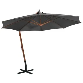 Hanging umbrella and anthracite gray fir wood stick 3.5x2.9 m by vidaXL, Umbrellas - Ref: Foro24-313768, Price: 172,56 €, Dis...