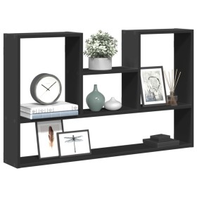 Engineered wood black wall shelf 99x15x60 cm by , Shelves and shelves - Ref: Foro24-853237, Price: 44,56 €, Discount: %