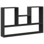 Engineered wood black wall shelf 99x15x60 cm by , Shelves and shelves - Ref: Foro24-853237, Price: 41,25 €, Discount: %