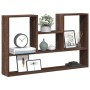 Wandregal aus braunem Eichenfurnierholz 99x15x60 cm von , Regale und Regale - Ref: Foro24-853242, Preis: 45,87 €, Rabatt: %