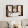Wandregal aus geräucherter Eichen-Ingenieurholz 99x15x60 cm von , Regale und Regale - Ref: Foro24-853240, Preis: 47,23 €, Rab...