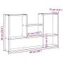 Wandregal aus geräucherter Eichen-Ingenieurholz 99x15x60 cm von , Regale und Regale - Ref: Foro24-853240, Preis: 46,28 €, Rab...