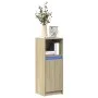 Sideboard with LED lights, engineered wood in Sonoma oak, 38x34x100 cm. by , Sideboards - Ref: Foro24-852168, Price: 57,39 €,...