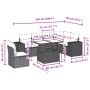Gartensofa-Set, 7-teilig, mit Polstern, aus hellem grauem PE-Rattan. von , Gartensets - Ref: Foro24-3269202, Preis: 548,03 €,...