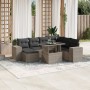 Set de sofás de jardín 8 pzas y cojines ratán sintético gris de , Conjuntos de jardín - Ref: Foro24-3269332, Precio: 606,49 €...