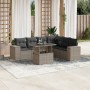 7-piece garden sofa set with light gray PE rattan cushions by , Garden sets - Ref: Foro24-3269192, Price: 559,09 €, Discount: %
