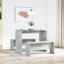 Dining table and benches 3 pieces engineered wood gray concrete by , Furniture sets for kitchens and dining rooms - Ref: Foro...